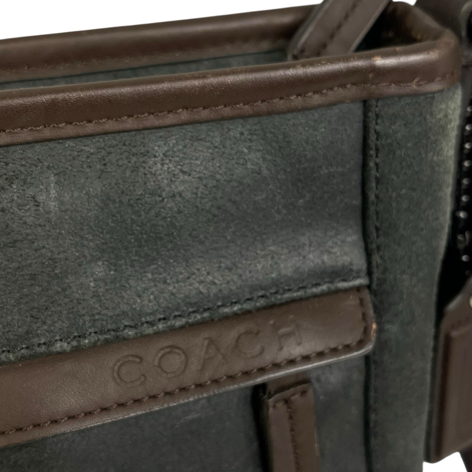 Coach Camden Leather Bag Brown Tech Crossbody Messenger Computer F70920