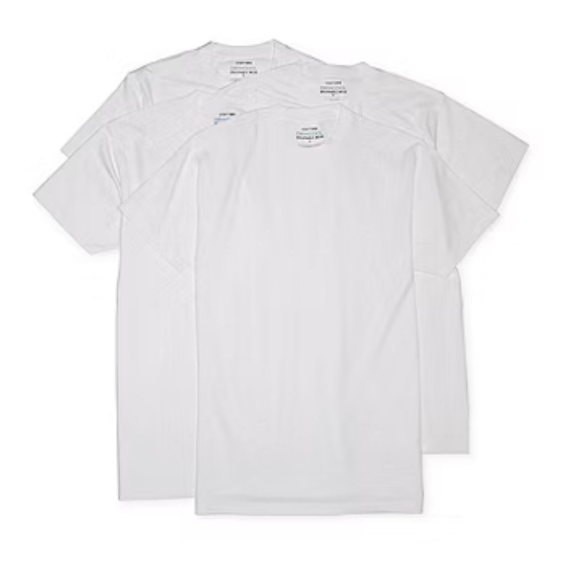 Stafford 4 Pack CREW NECKS Blended Cotton Mesh. DRY + COOL Tall MT