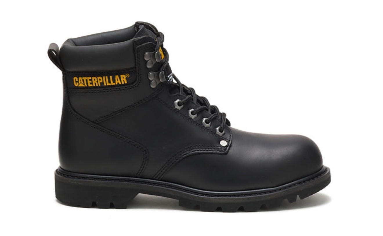 Caterpillar Men’s Second Shift Steel Toe Work Boot P89135 Black Boots Medium