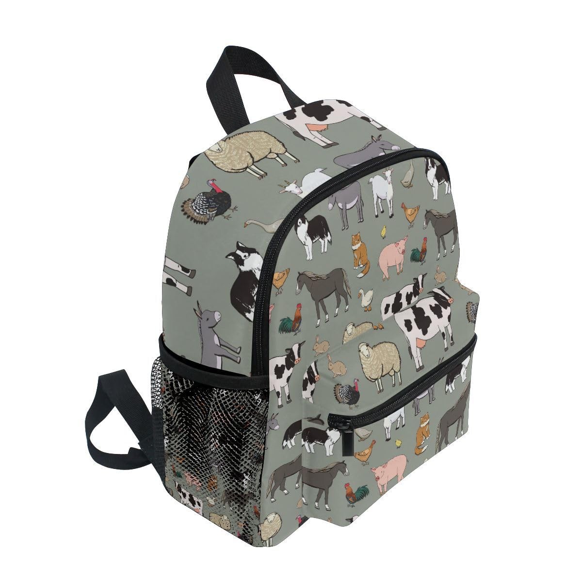 Kid’s Backpack Farm Animals Cow Backpack for Daycare Travel Preschool Bookbag…
