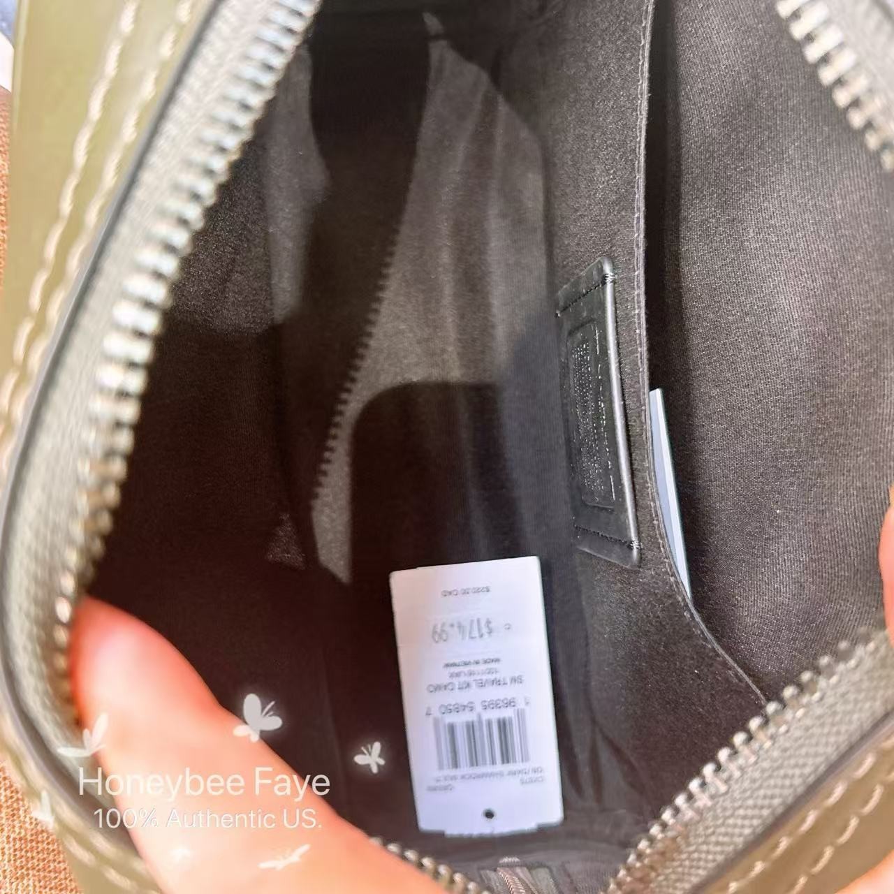 NWT Coach Small/Large Travel Kit In Signature Canvas/With Coach Patch