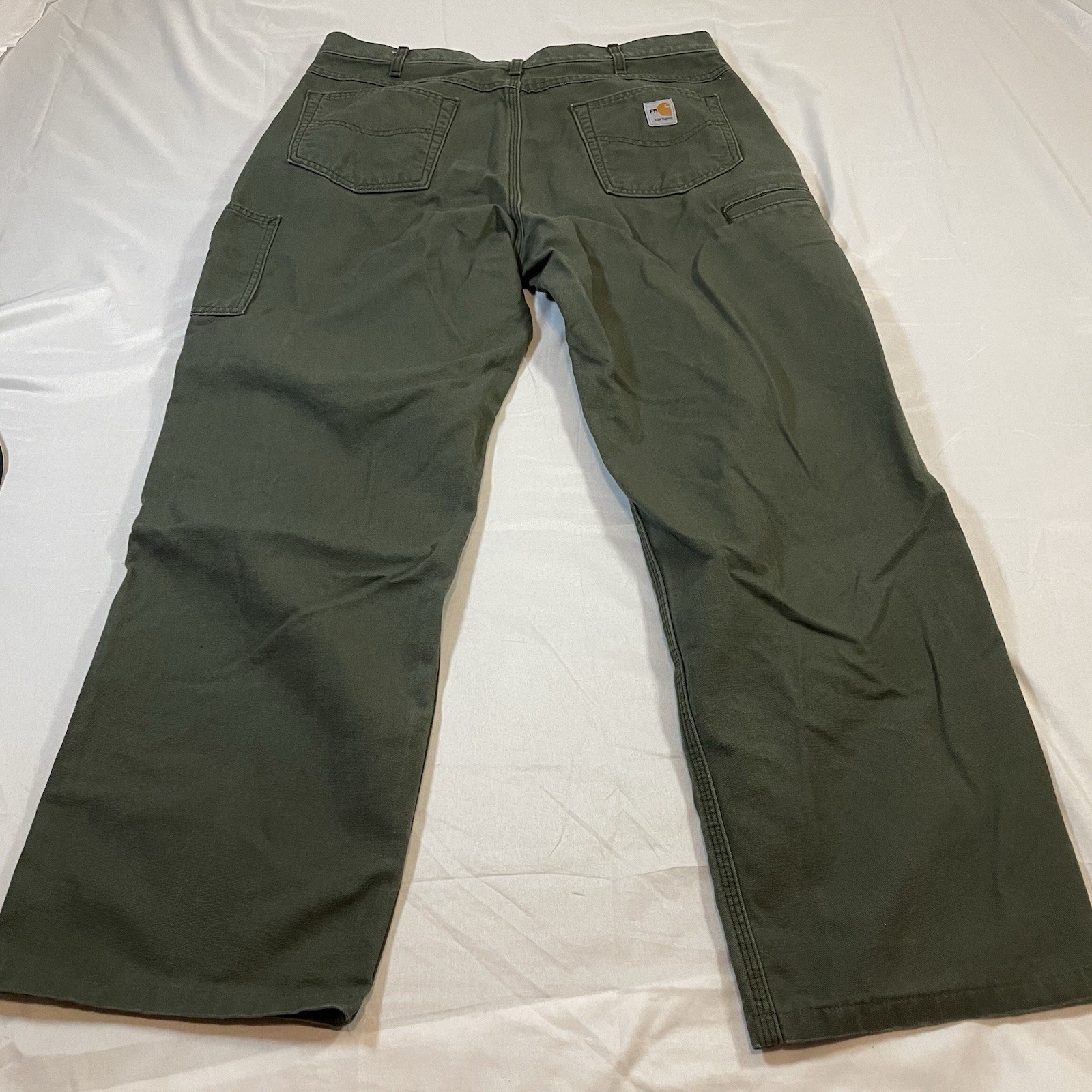 Carhartt FR Loose Fit Flame Resistant Work Pants Green 38×32 FRB159-MOS CAT2