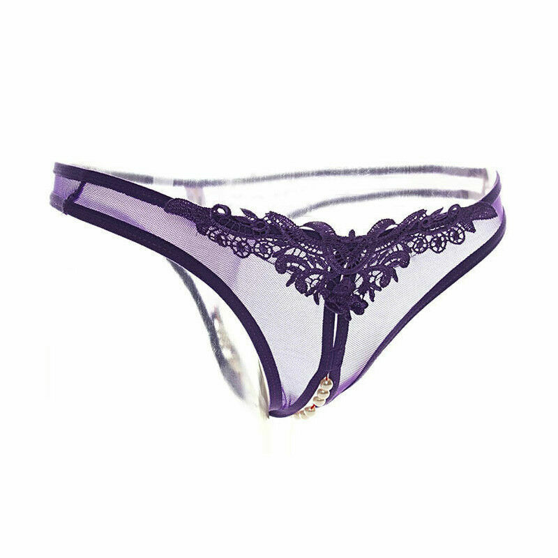 ☆USA☆ Sexy Women Lace Thong G-string Panties Lingerie Underwear Crotchles T-back