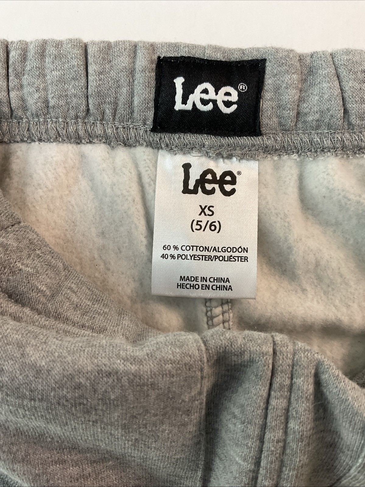 Lee Boys Youth Jogger Pants w/Pocket Rugged Knee, Gray, Size: XS 5/6