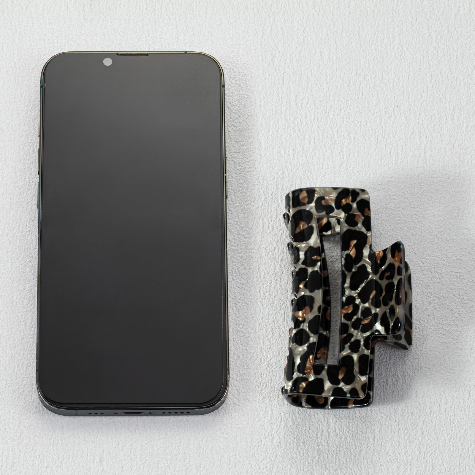 3Pcs Tortoise Hair Claw Clips, Acrylic 1 Count (Pack of 1), Leopard Print