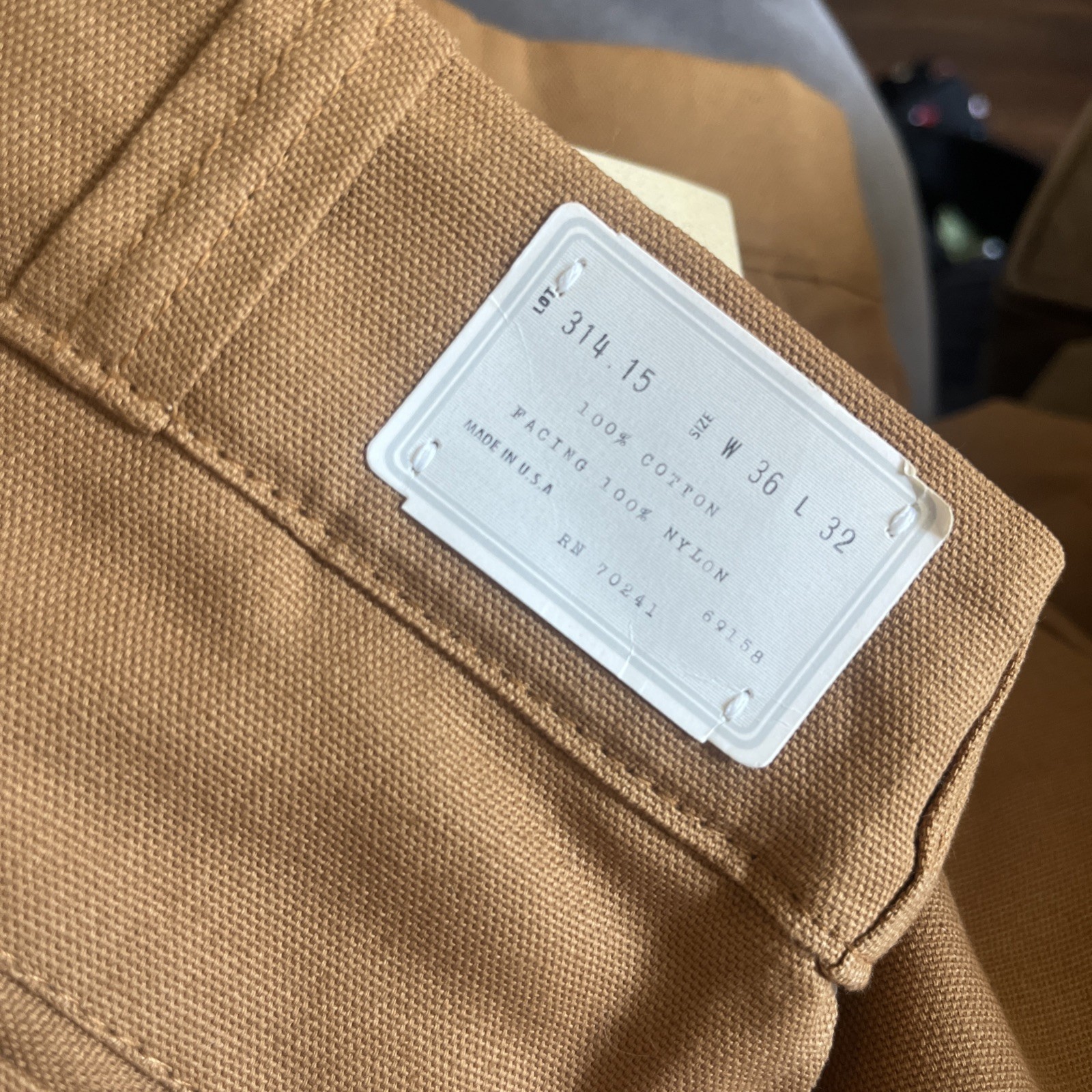 Blue Bill by RedHead Hunting Field Brush Pants 36×32 Canvas Nylon Vintage