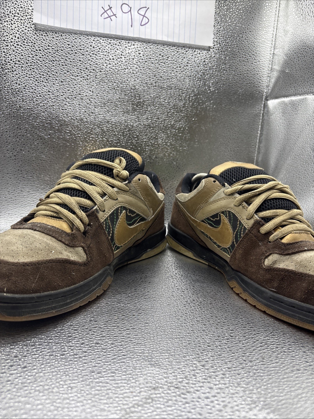 Nike SB SZ 9.5 Air Oncore Dunk Low 6.0 RARE 313661-072 Y2K Brown Gold Skate