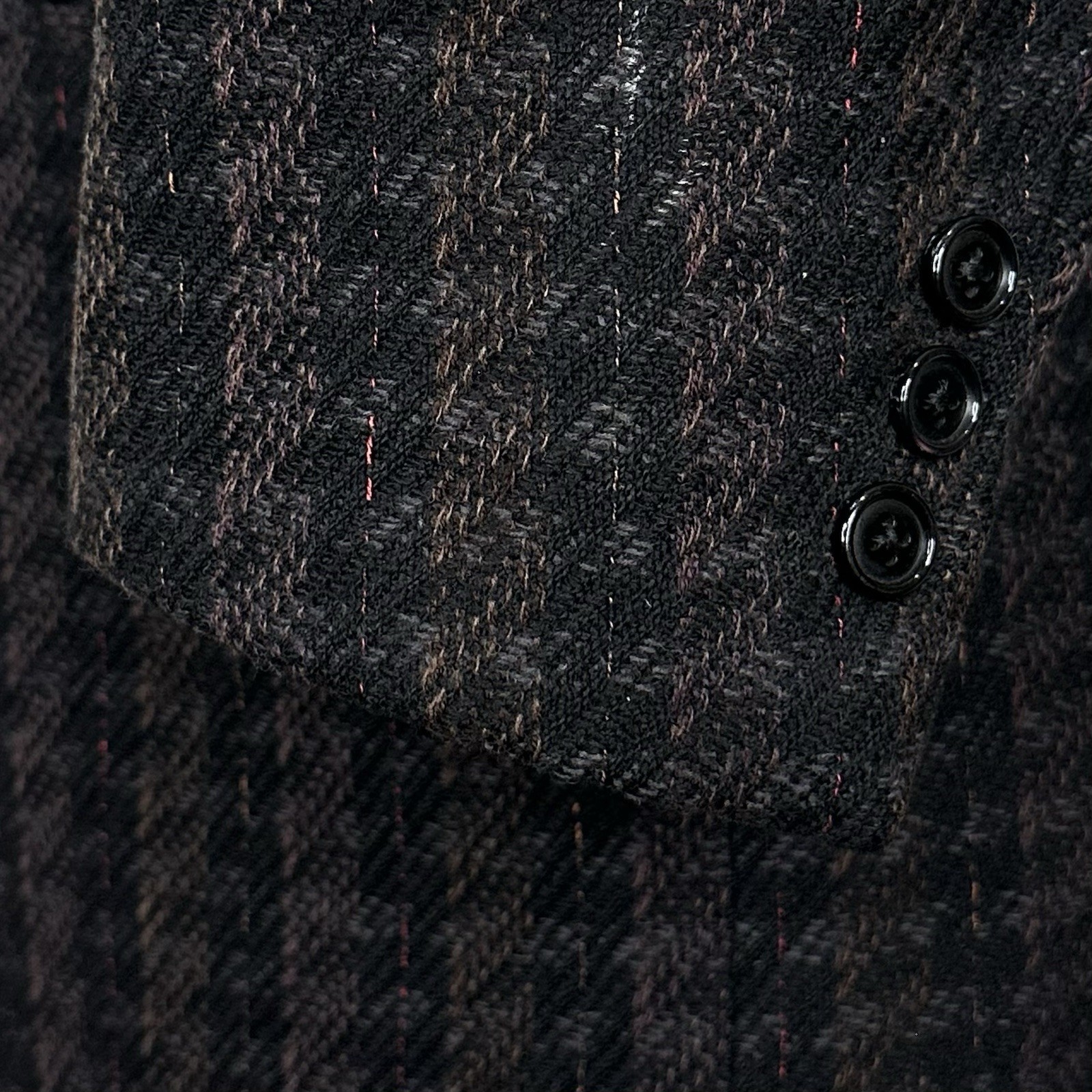 BRIONI Roman Style Vintage 85% Wool 15% Cashmere Striped Tweed Sport Coat 40R
