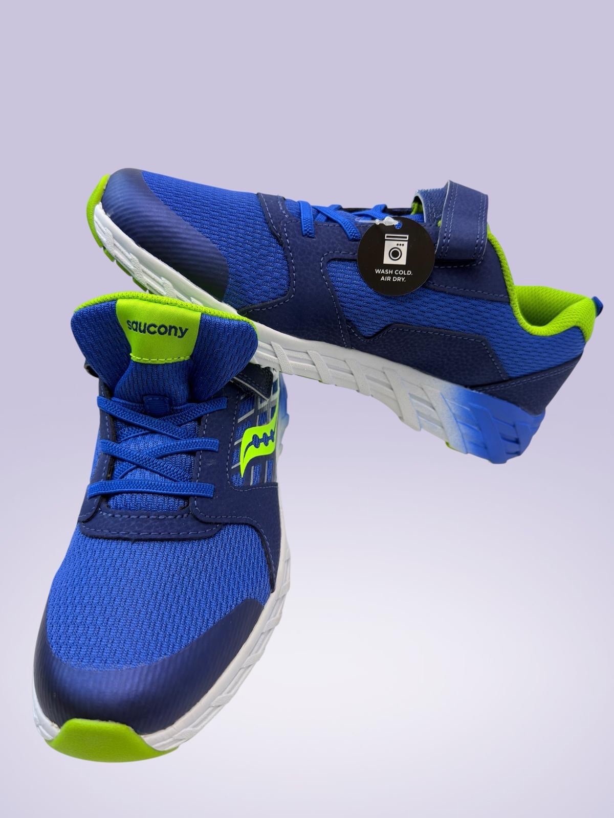 Saucony Blue/Green Hook & Loop Mesh Low Top Sneaker Toddler 6M SK265589
