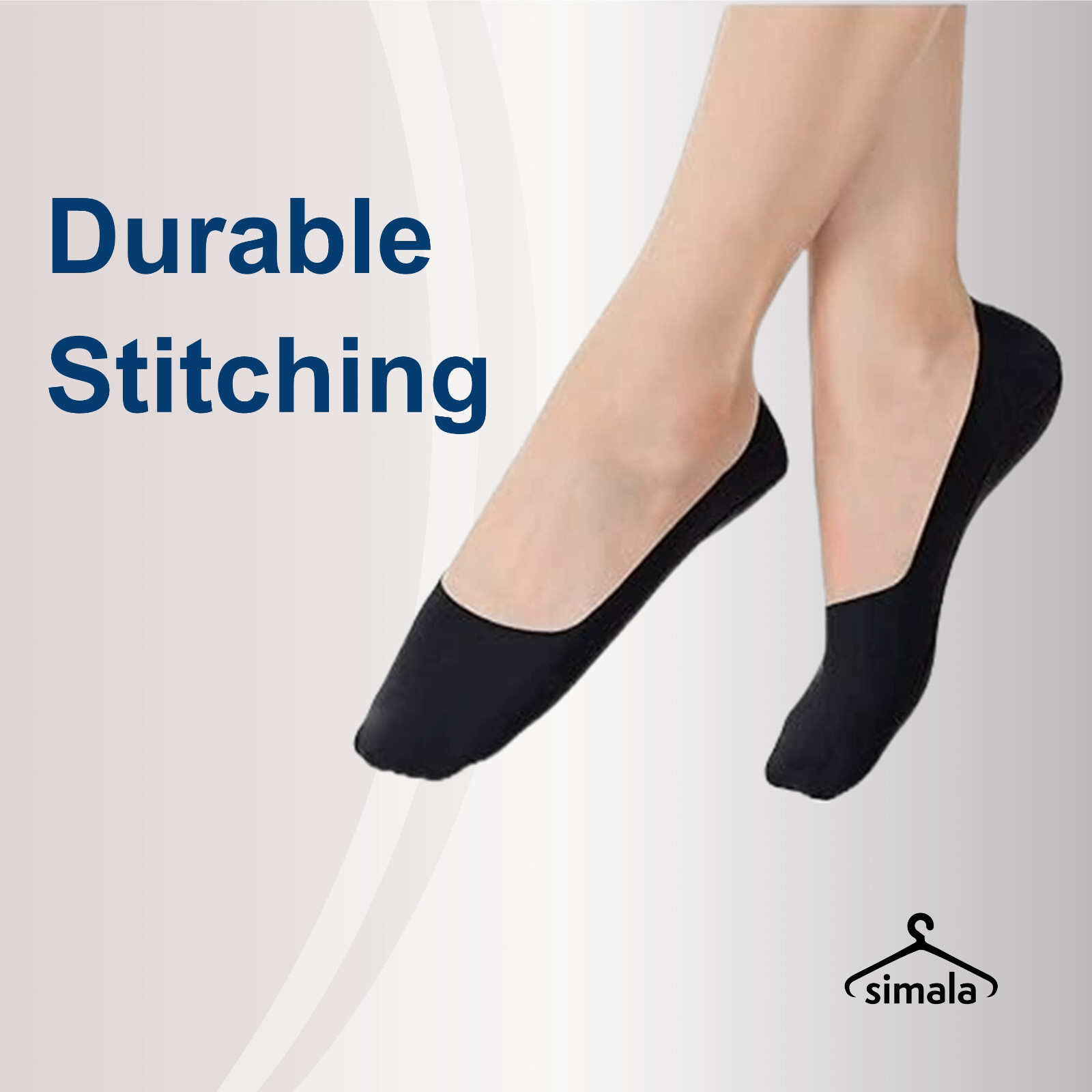 Invisible Trainer Socks For Women 98% Cotton Size 4-7 No Show Liner Socks
