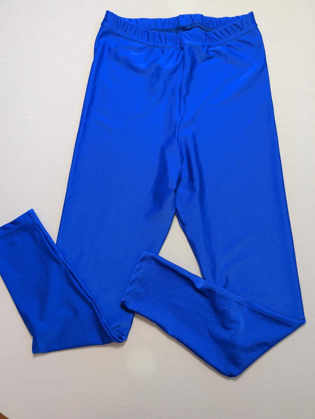 Vintage Blue Bal-Togs Nylon Spandex Leggings Size L