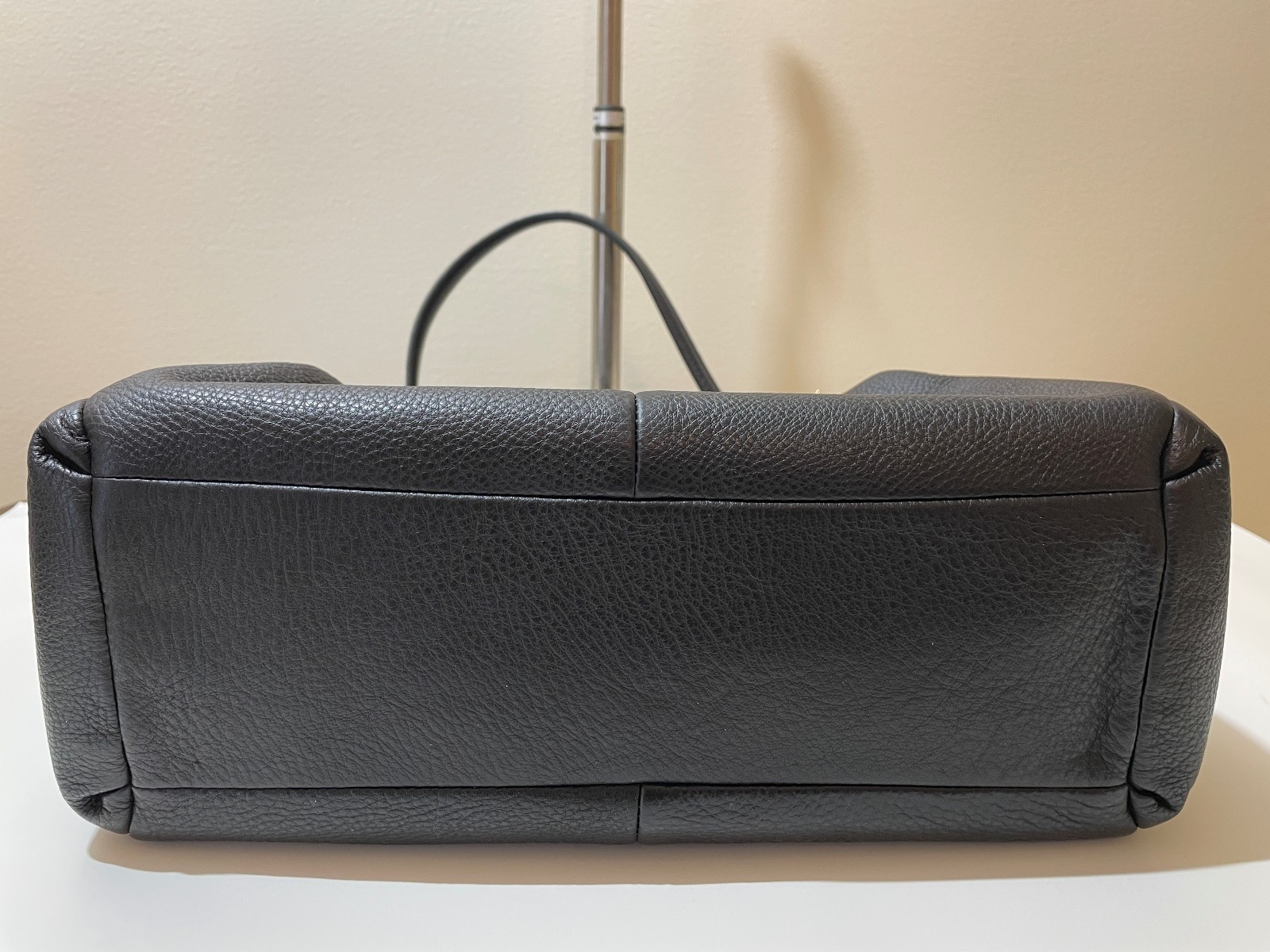 Coach Madison Phoebe Black Pebbled Leather Shoulder Bag