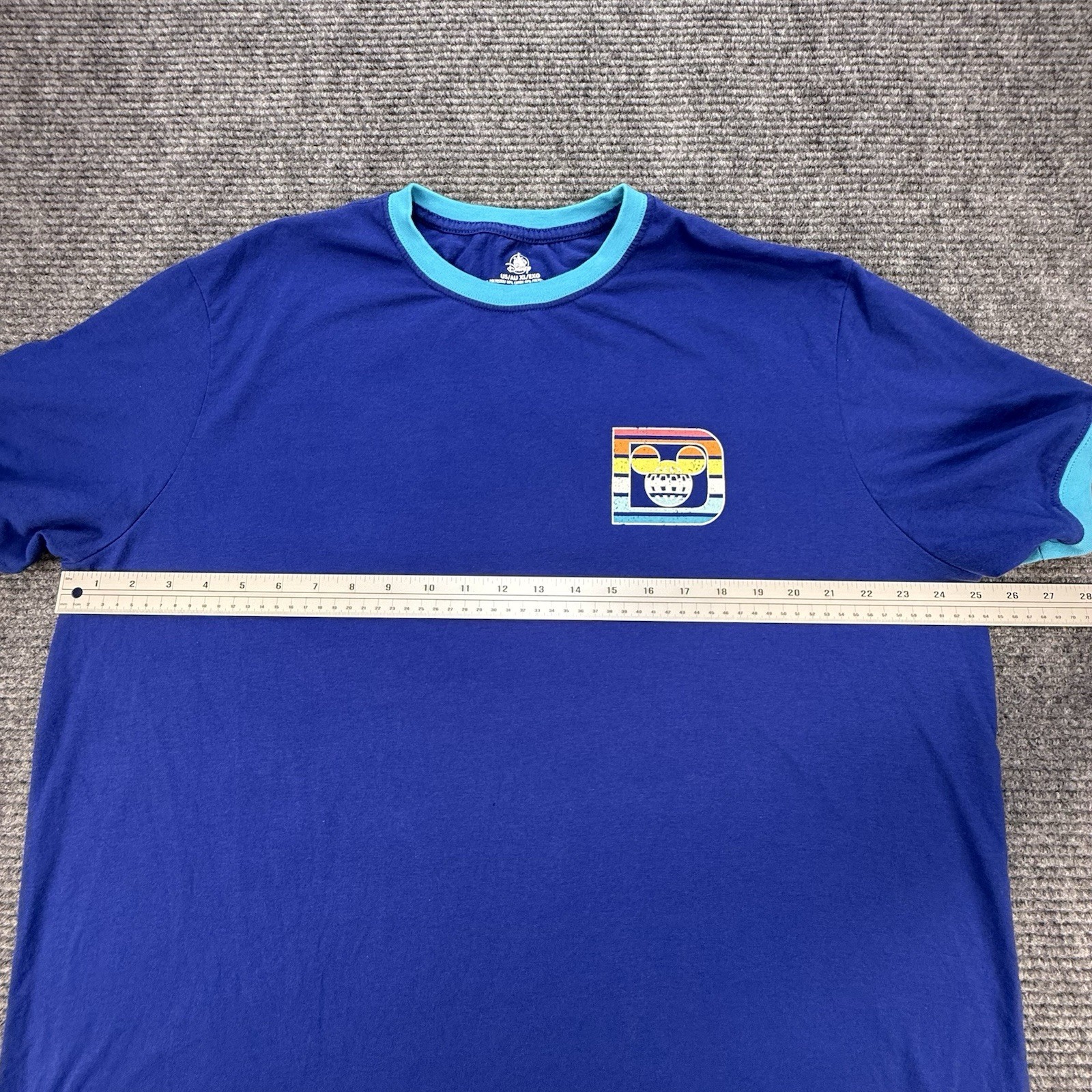 Walt Disney World Most Magical Place On Earth XL Adult Rainbow Shirt Mickey Blue