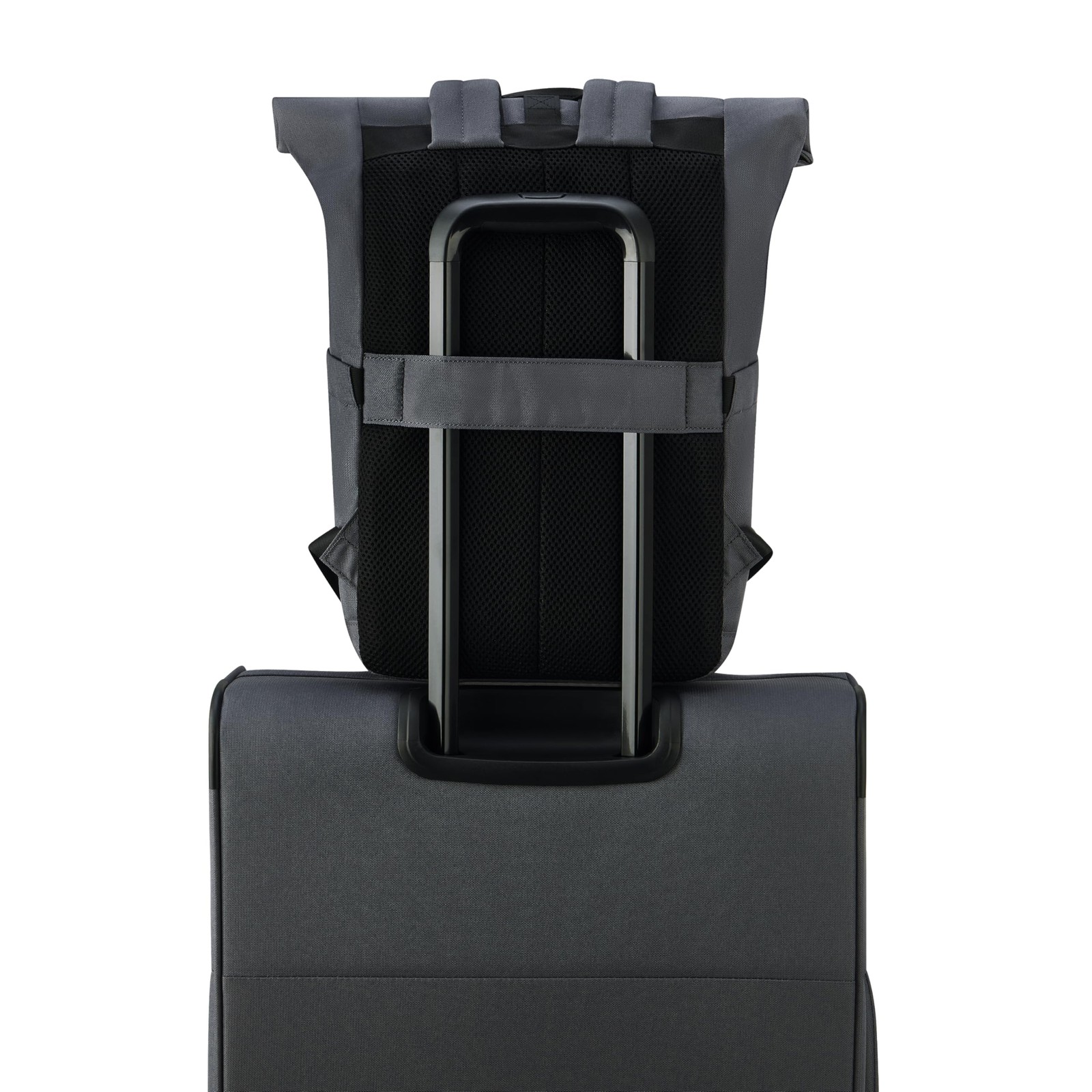 Rolltop Laptop Backpack in Anthracite, Stylish and Functional for Everyday Use