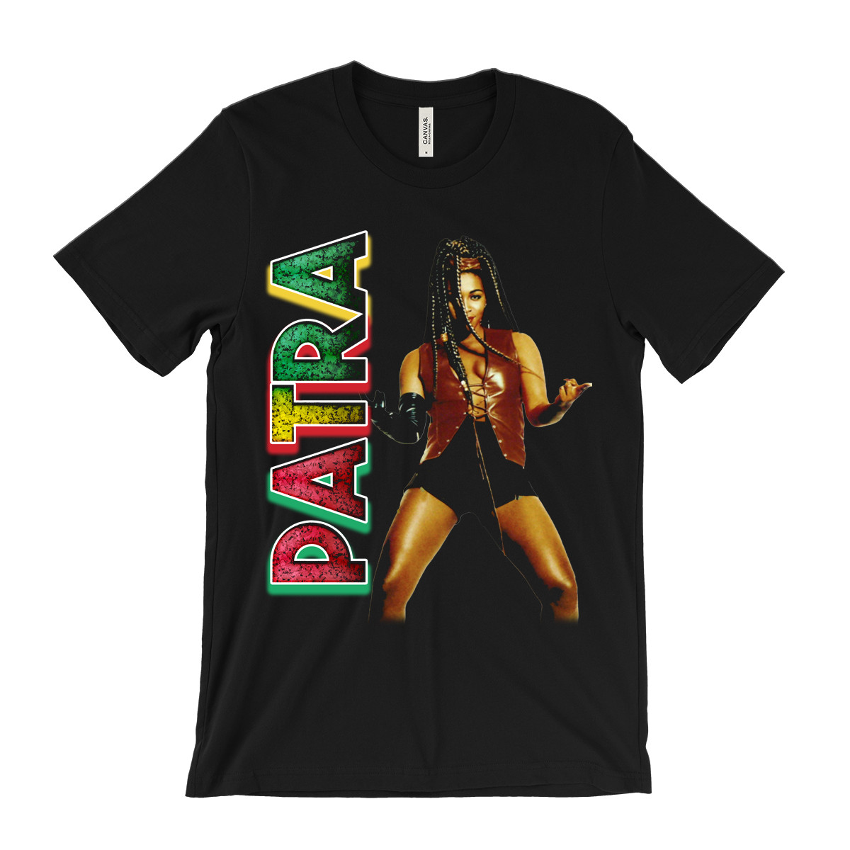 Patra T-Shirt – Reggae Queen Of The Pack – Worker Man 90’s Dancehall music