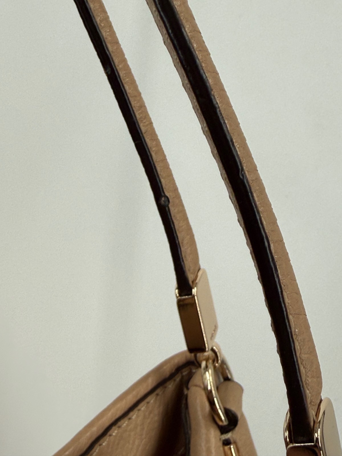 Coach Tan Brown Pebbled Leather Madison Phoebe Satchel Saddle Hobo Purse Bag