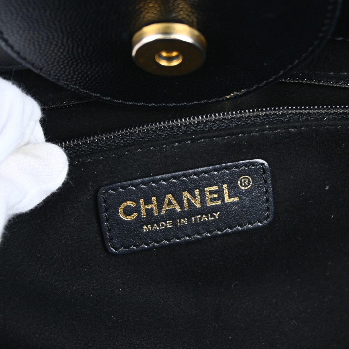 Chanel Black Calfskin Small Deauville 2way Tote Bag 144035