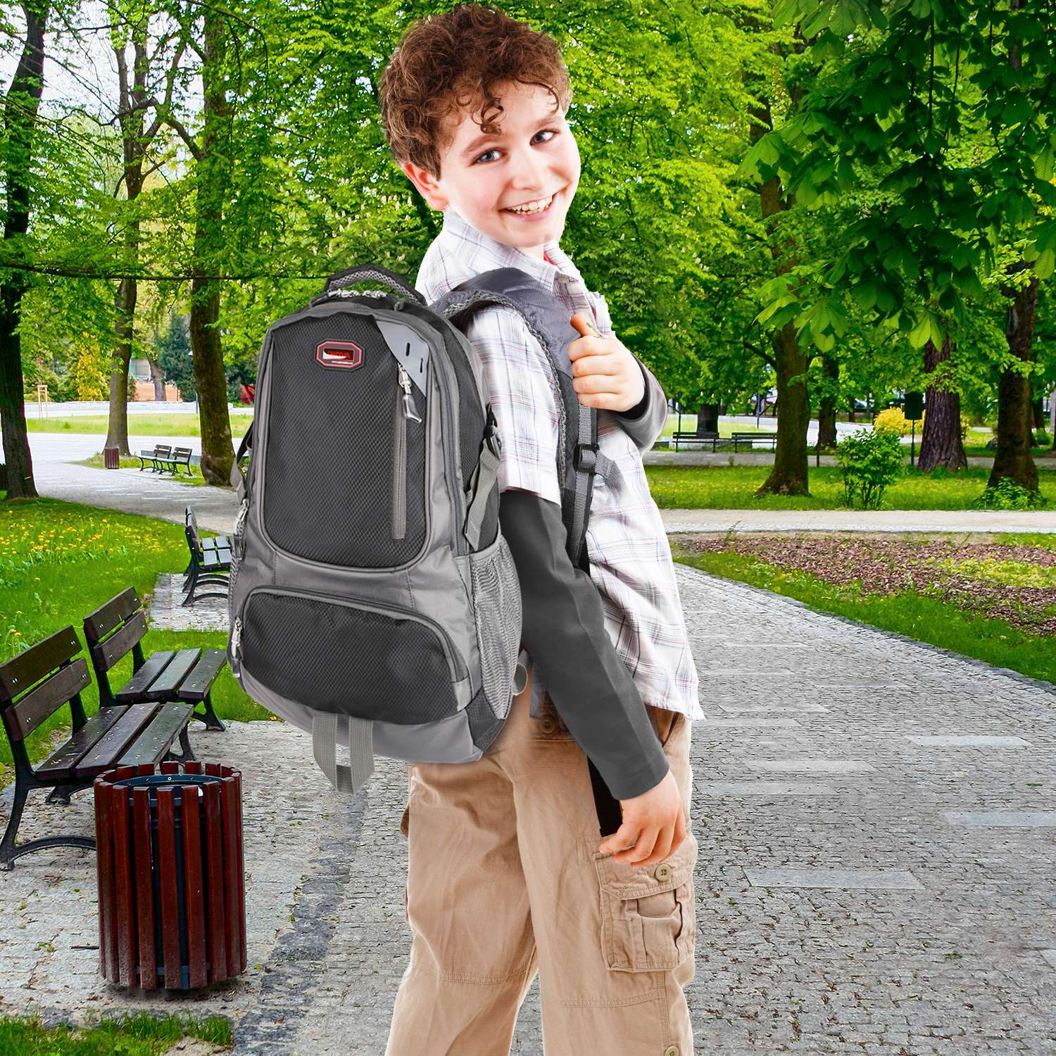 Men Women Backpack Sports Gym Shoulder Bag Outdoor Hiking Travel School Backpack