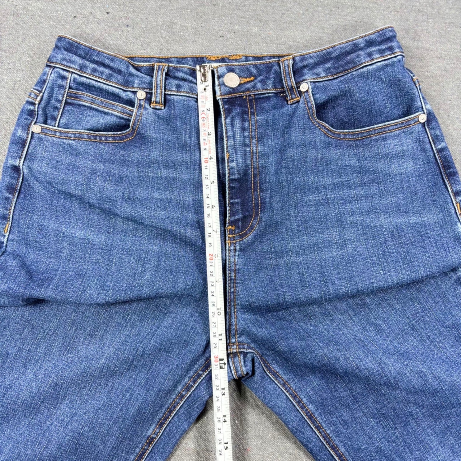 OAT New York Jeans Womens 8/29 Blue High Rise Bootcut Stretch Denim PO110-CA