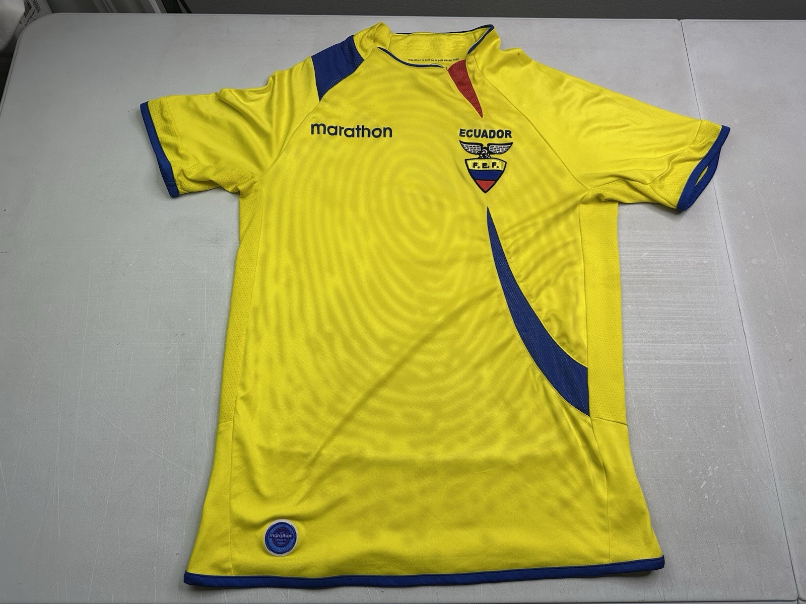 ECUADOR NATIONAL 2009/2010 HOME SOCCER FOOTBALL JERSEY Womens Sz S