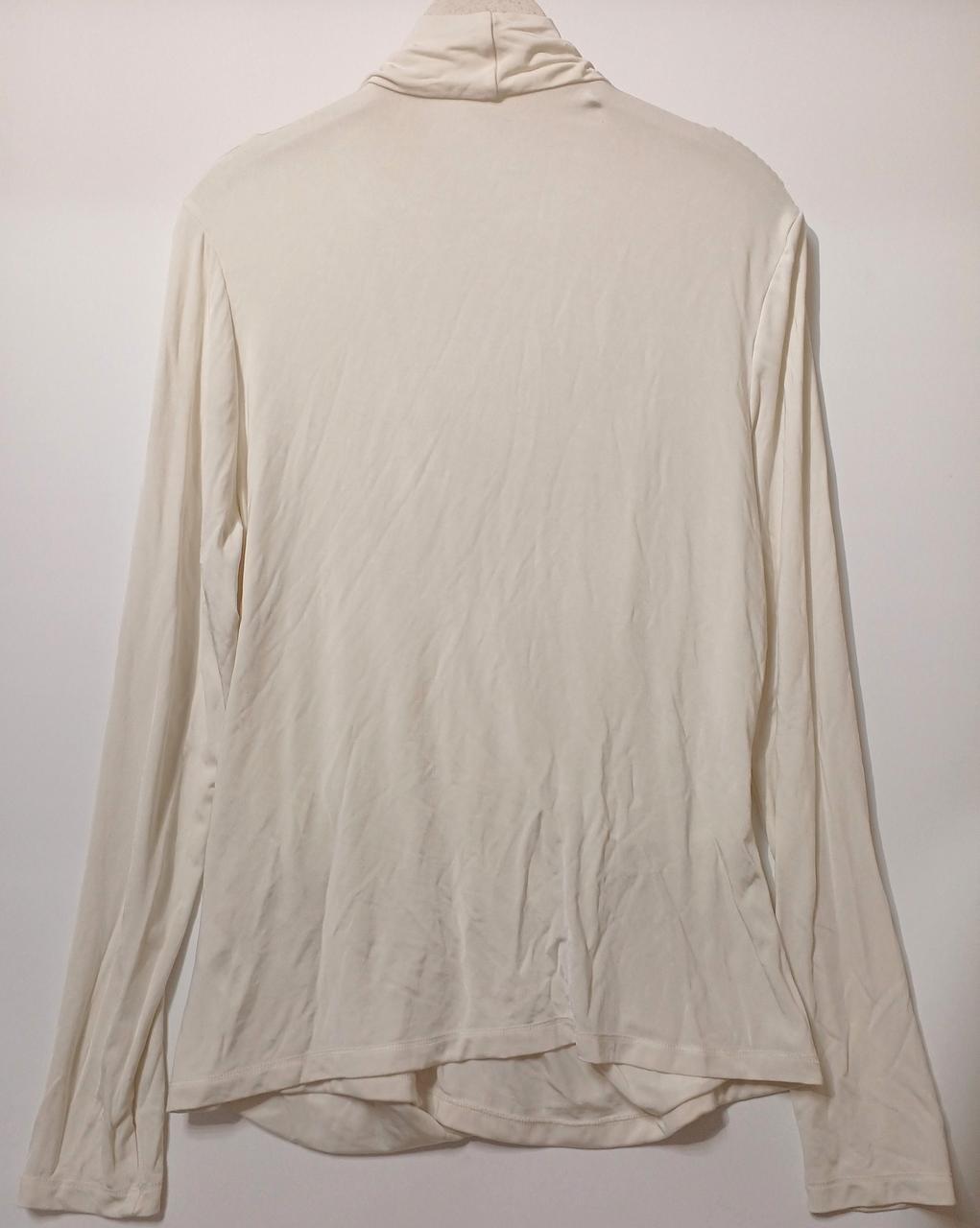 LILYSILK Wrinkled V-Neck LS Top 2XL Cotton Shirt 25.6in Body Length