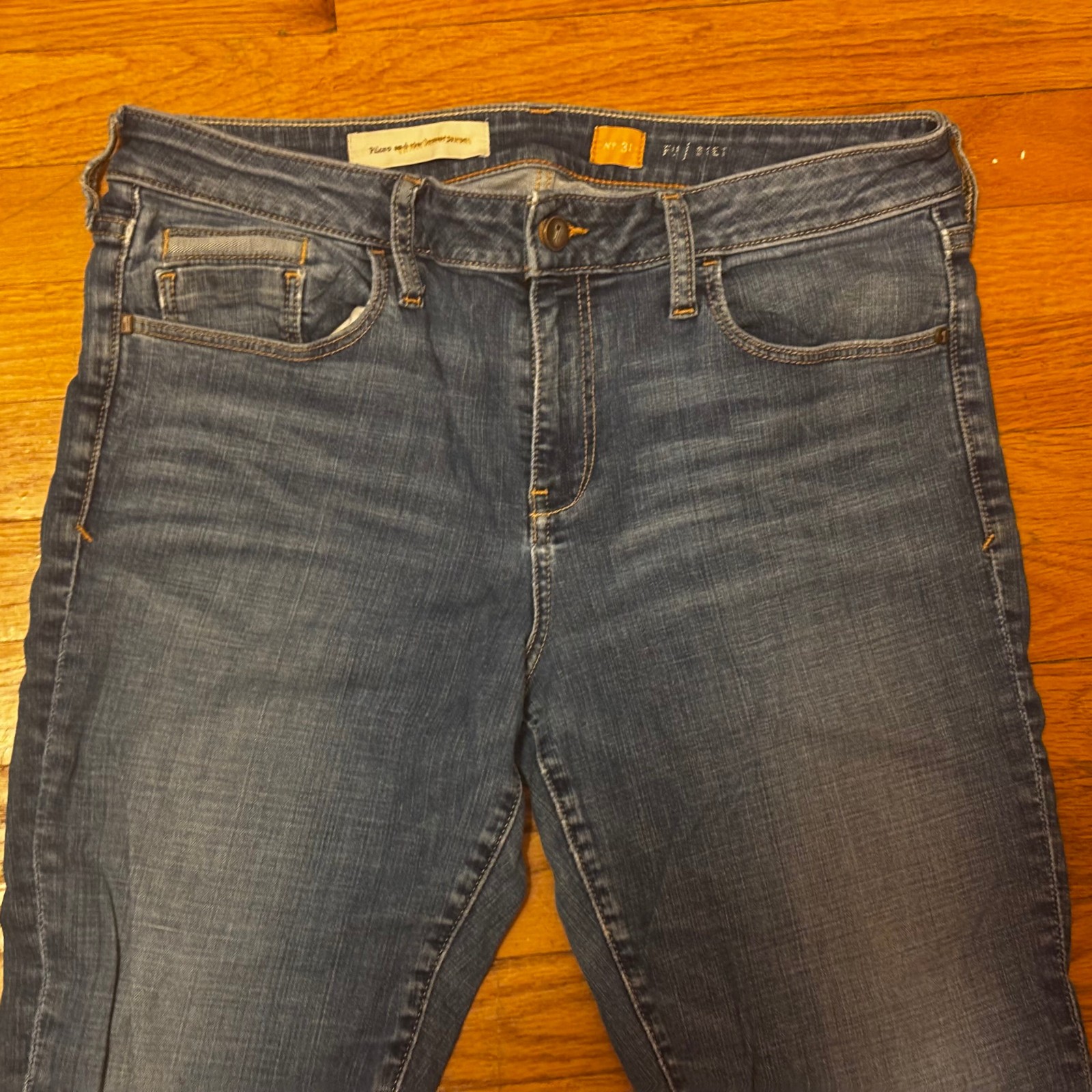 Pilcro And The Letterpress Jeans Size 31 Fit Stet Blue Denim Pants Skinny Jeans