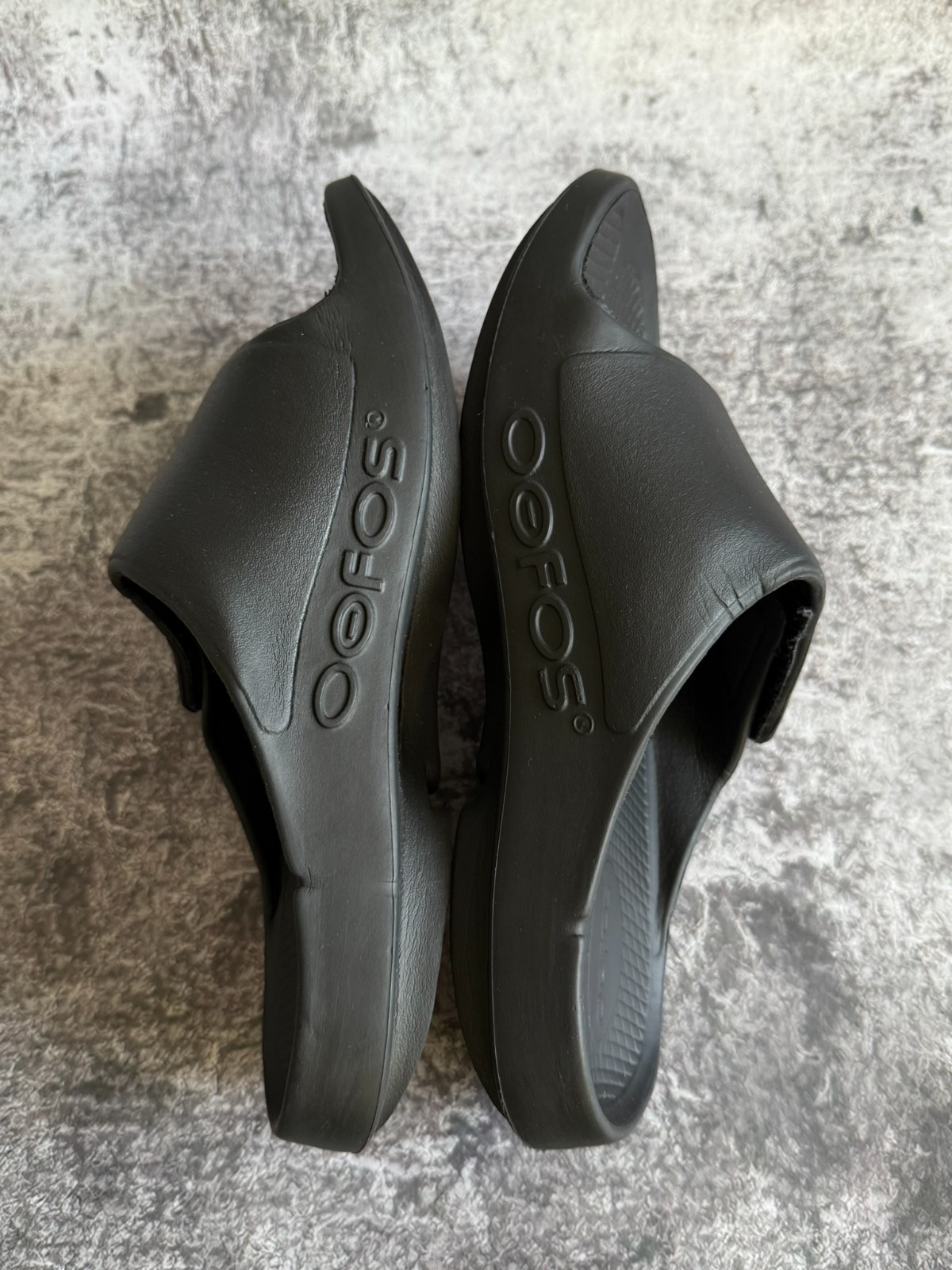 OOFOS OOahh Sport Flex Slide Black Unisex M 10 W 12 EU 43