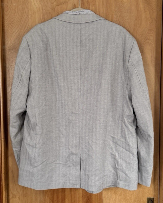 Ben Sherman Mens Layered Herringbone Two Button Notch Collar Jacket Size 2XL NEW