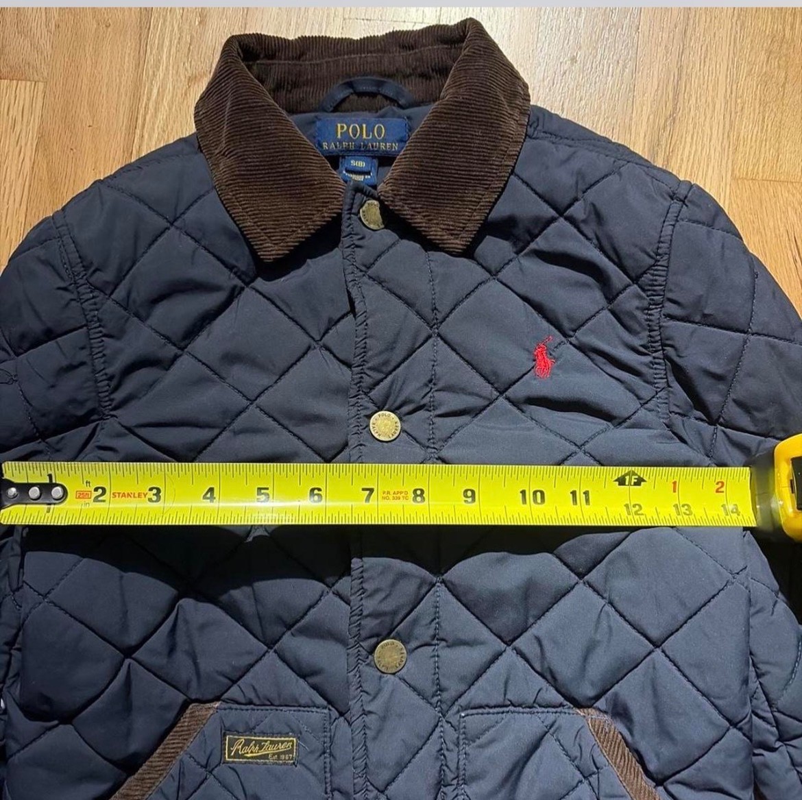 Ralph Lauren Boys Quilted Navy Jacket Size 8