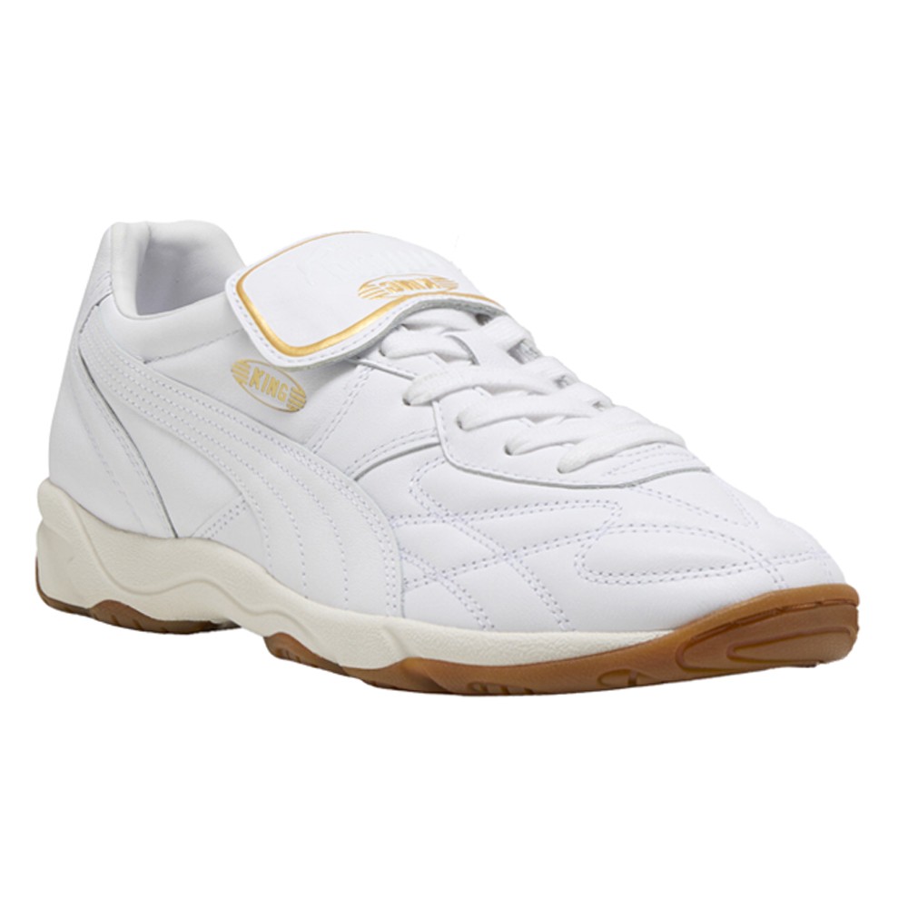 PUMA King Indoor Lace Up Mens White Sneakers Casual Shoes 40168302
