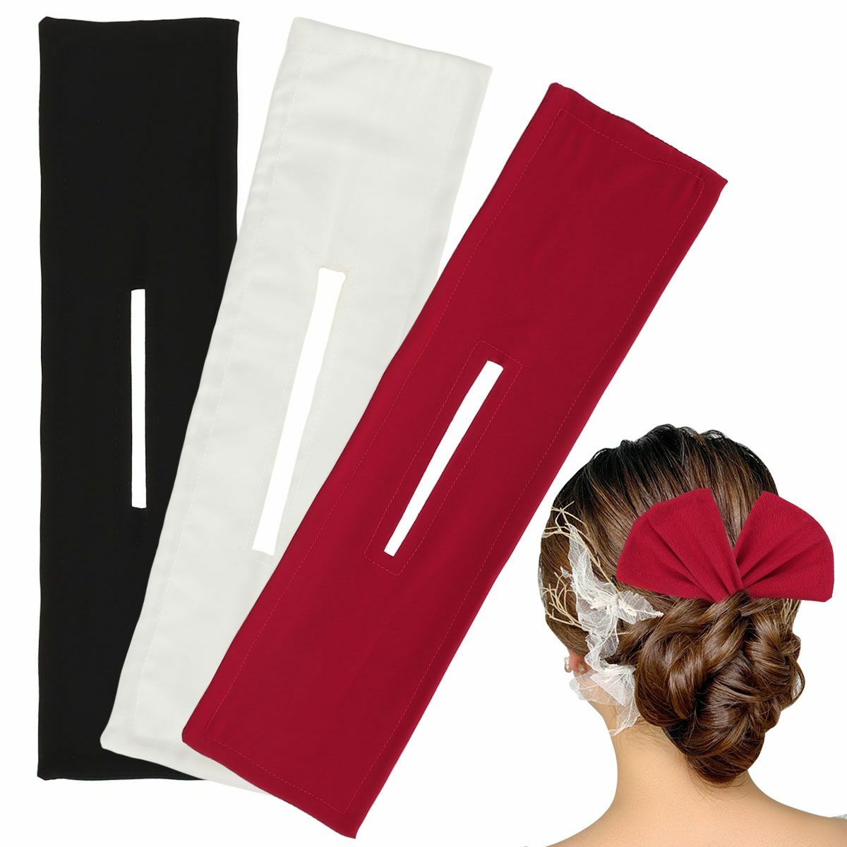 3Pcs Deft Bun Maker For Hair Magic Donut Cloth Makers Multicolor Clip French
