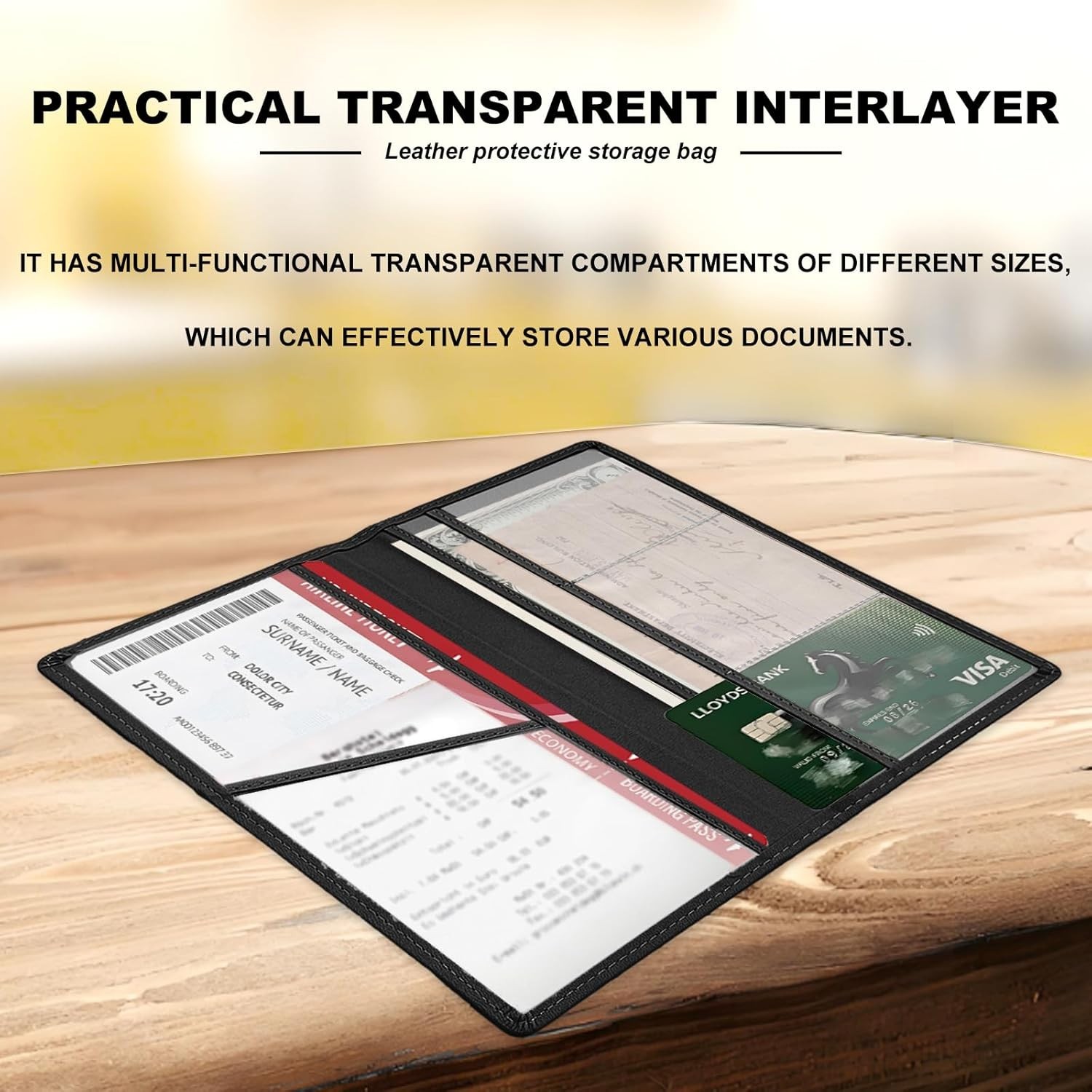 Auto Document Holder Registration Insurance Card Storage Wallet Organizer