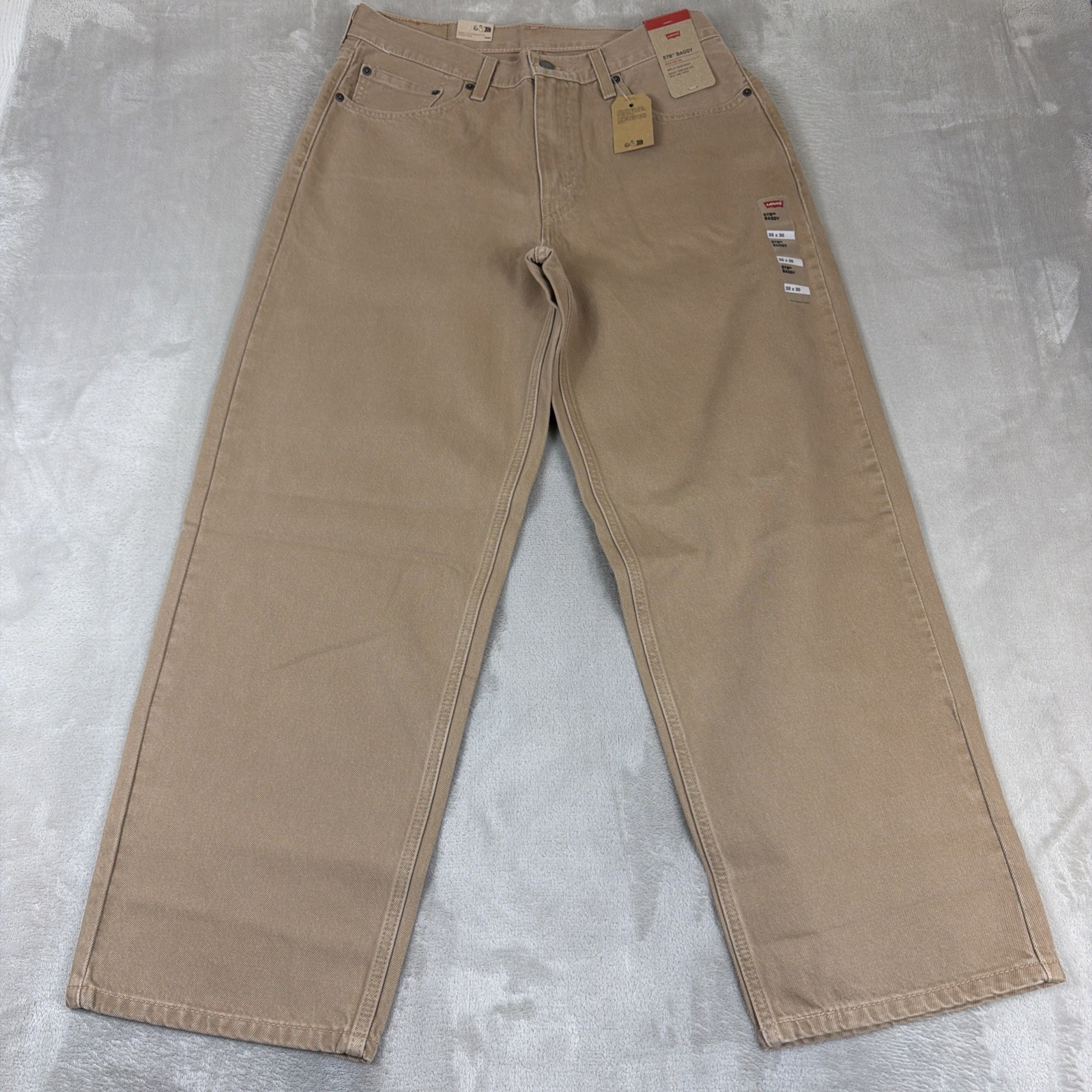 Levi’s 578 Baggy Denim Jeans Men’s Size 32×30 Tan/Khaki Cotton