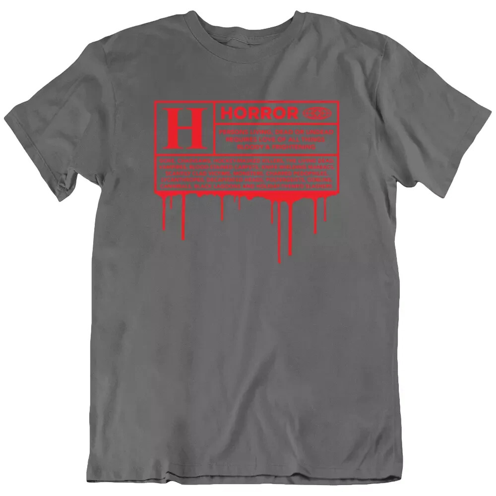 Rated H For Horror Scary Funny Movie Fan T Shirt Tee Gift New