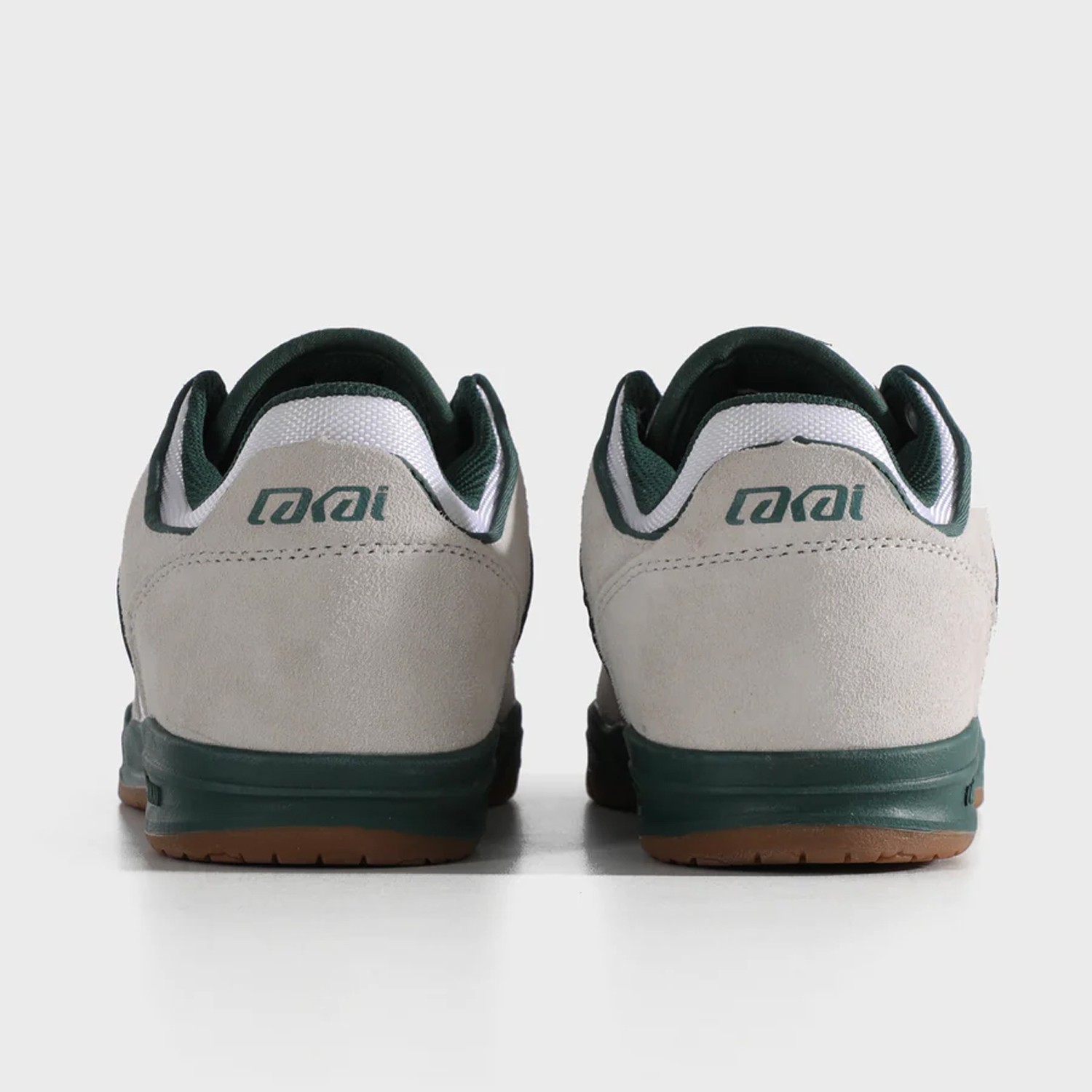 Lakai Skateboard Shoes Telford Low Elite White Suede Cordura Spruce