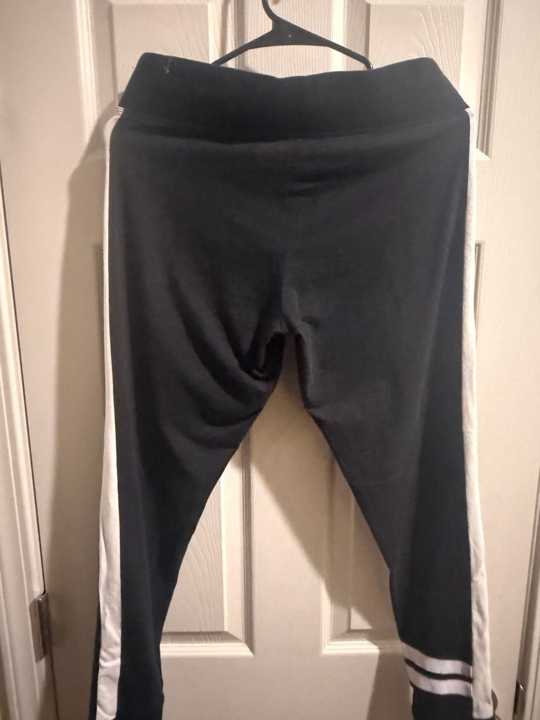 Victoria’s Secret PINK Yoga Foldover Waist Leggings with Side Stripes