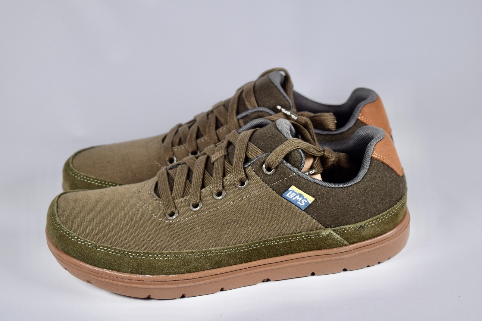 Lems Chillum Canvas Barefoot Shoes Spruce Minimalist Zero Drop Men 6.5 Women 8