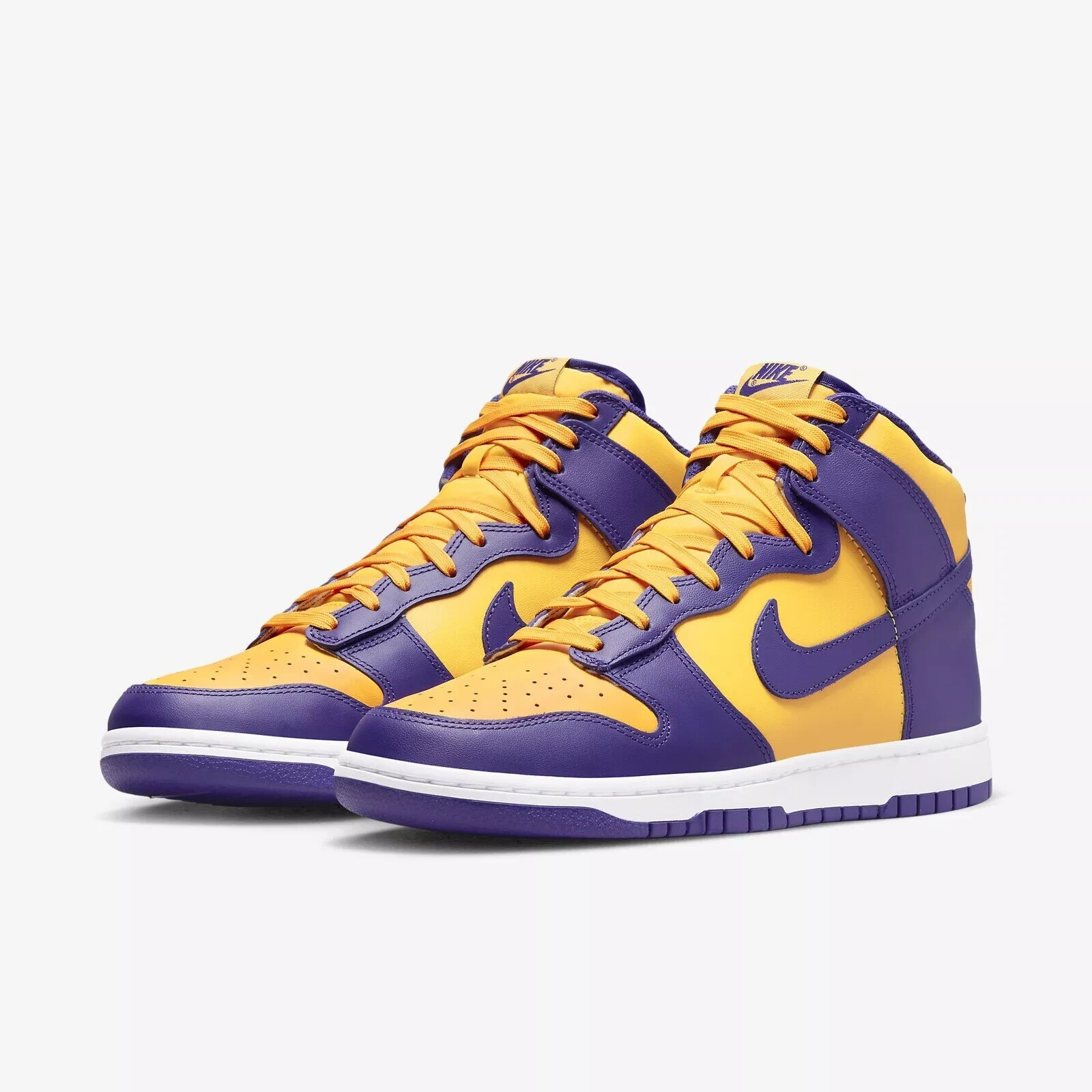 Nike Dunk High Retro DD1399-500 Purple Yellow Lakers Men’s Sneaker [US 7-12] New