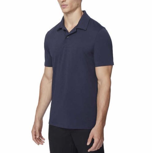 NEW 32 Degrees Men’s Performance Polo, Stormy Night Blue Medium