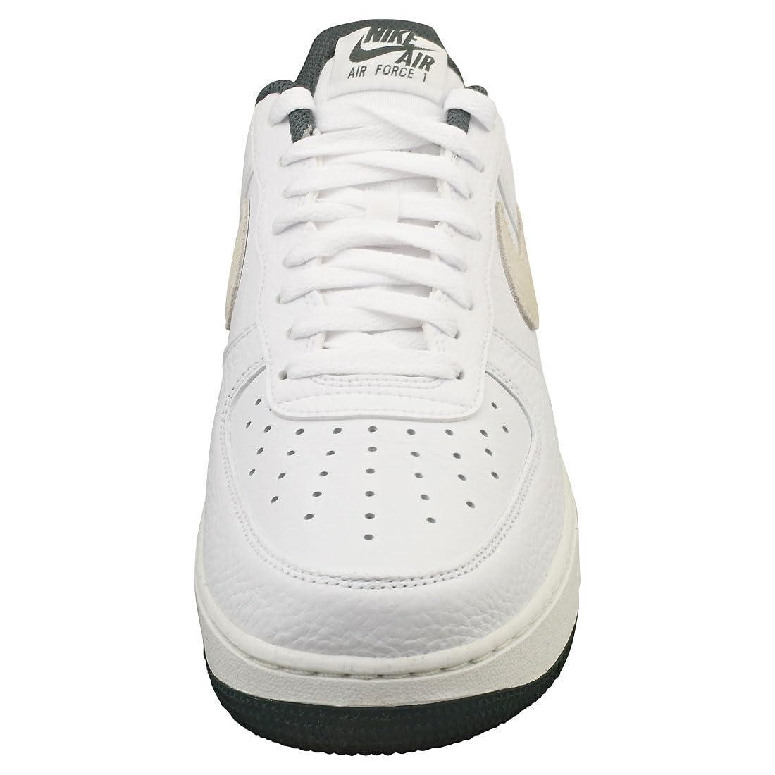 Nike Mens’ Air Force-1 ’07 LV8 Sneakers – White/Sea Glass/Vintage Green