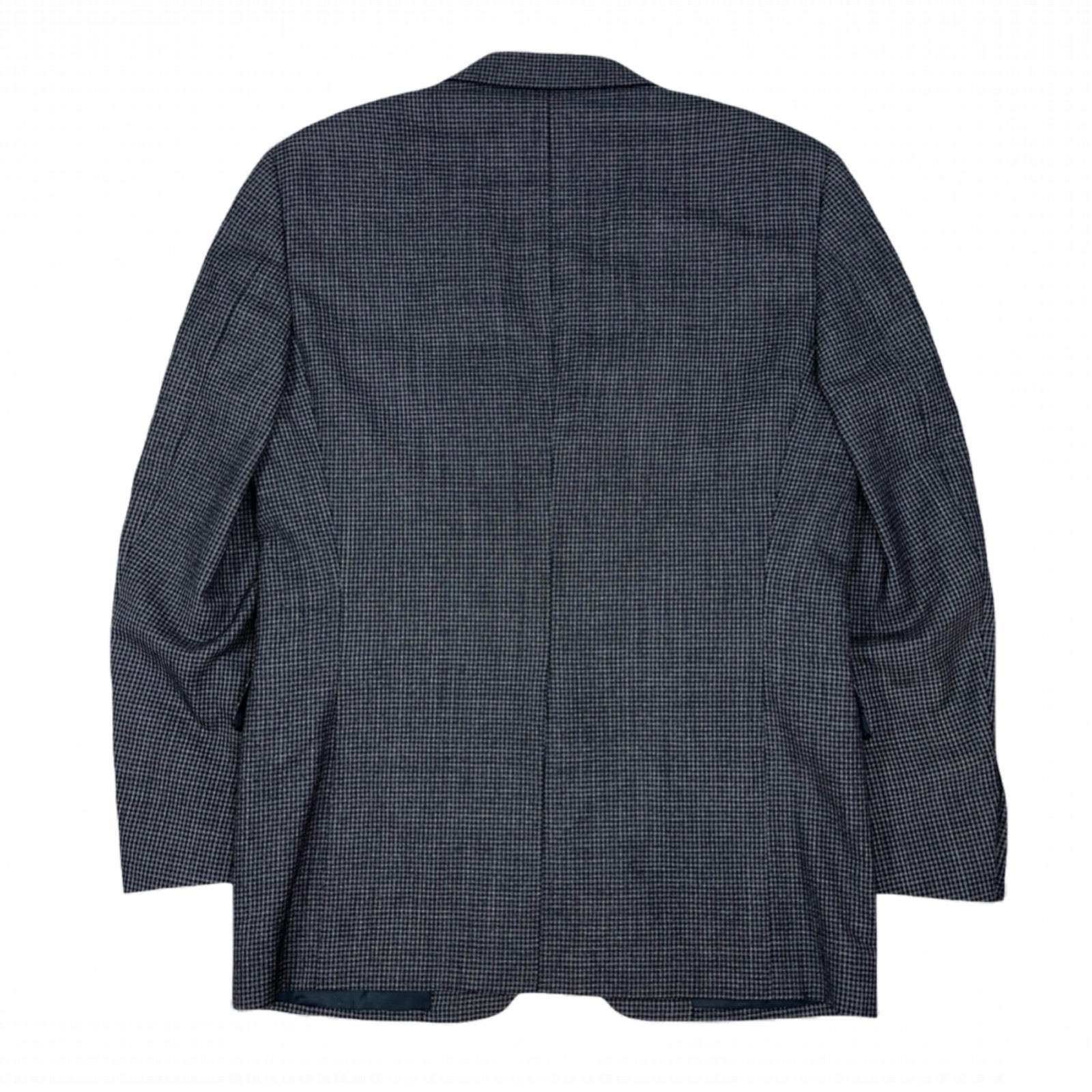 Canali Mens Wool Micro Check Textured Weave Black Blazer Jacket EU 50 /US 40R