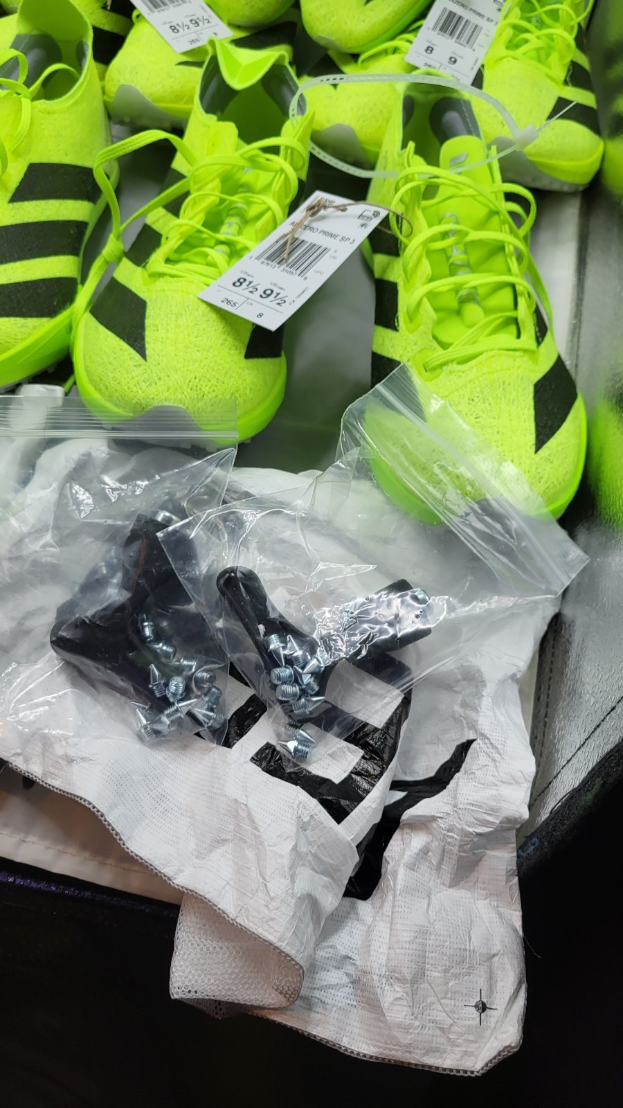 (8) Pair Lot New! Adidas Adizero Prime SP 3 Track Spikes Sizes 8, 8.5 IH5800