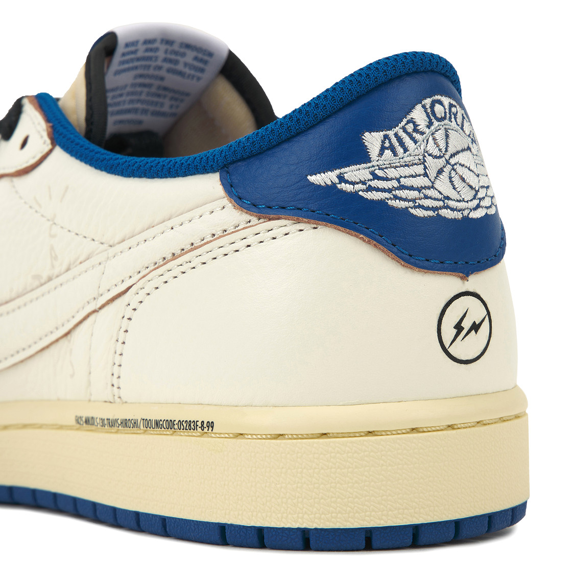 Jordan 1 x Travis Scott x Fragment Retro Low OG SP Sail Military Blue DM7866-104