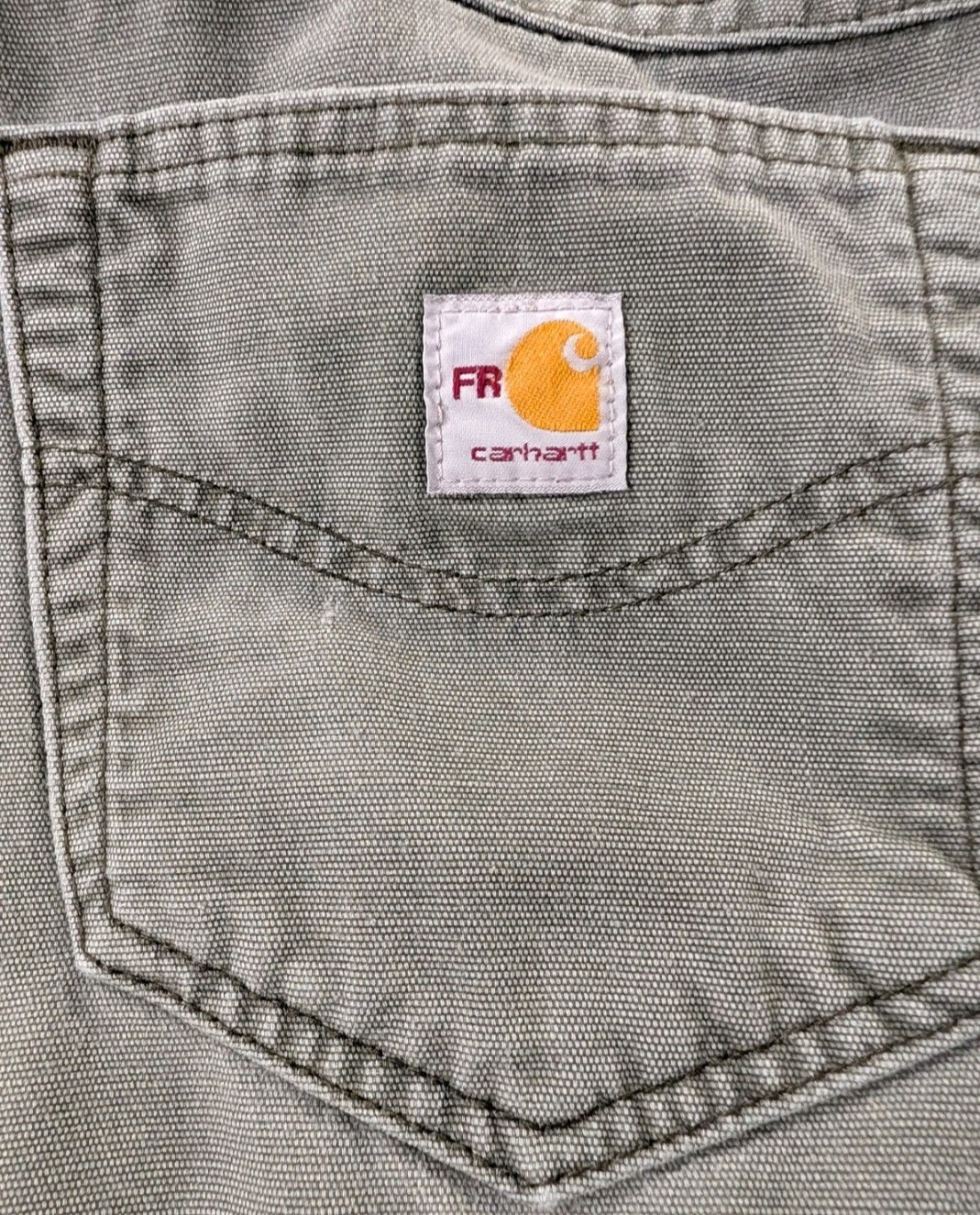 Carhartt FR Work Jeans CAT 2 Size 42×30 Green Original Fit Straight Leg Pants