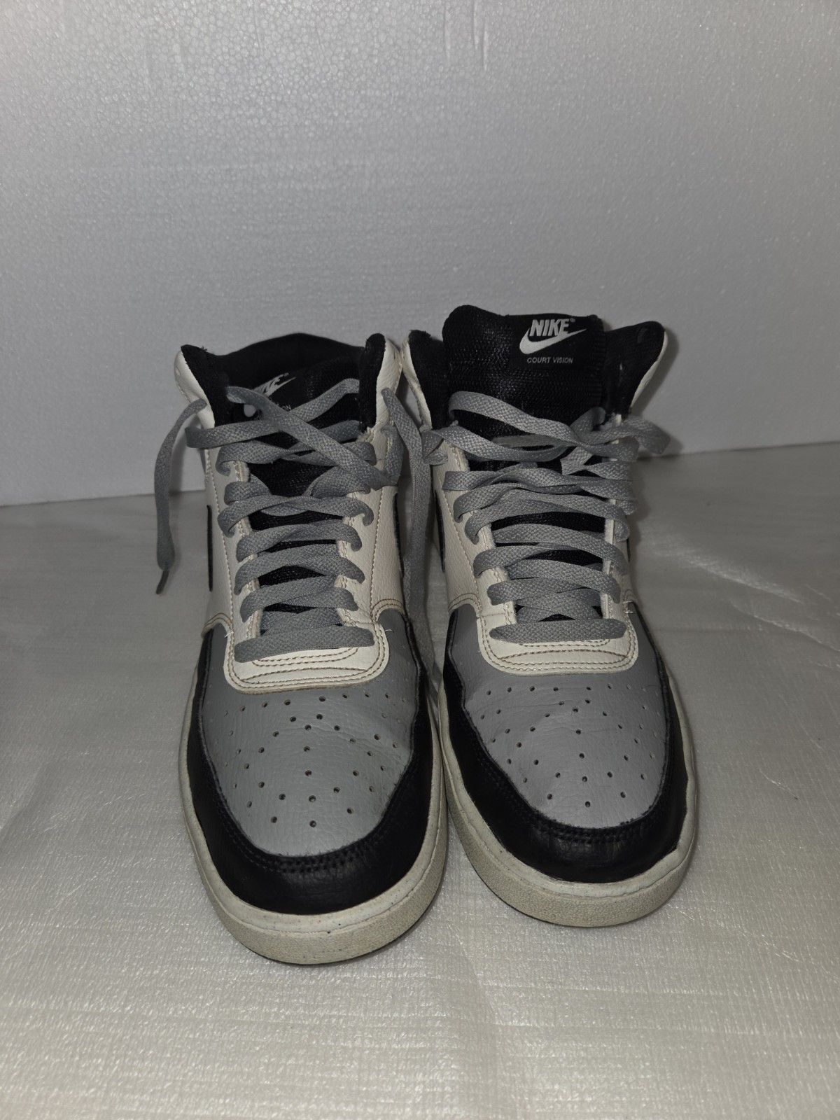 Size 10.5 – Nike Court Vision Next Nature Mid Light Smoke Grey Sail