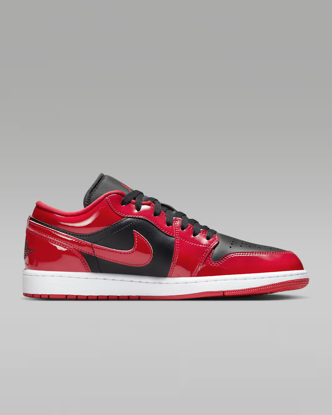 Jordan 1 Low SE Patent Varsity Red Black Men’s Size HV4089-006