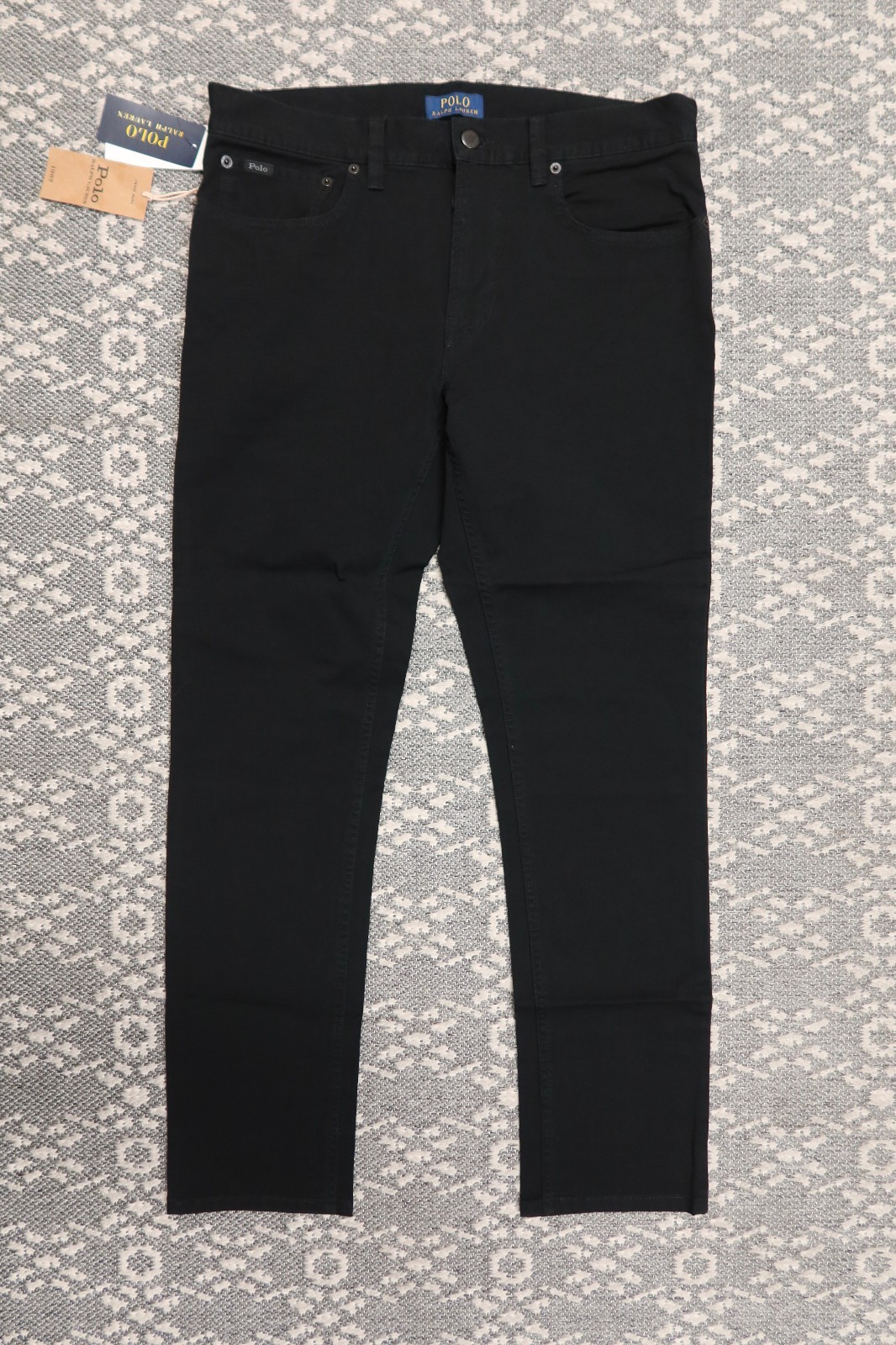 New Polo Ralph Lauren Men’s Stretch Slim Straight Fit Pants – 31 x 30 – Black
