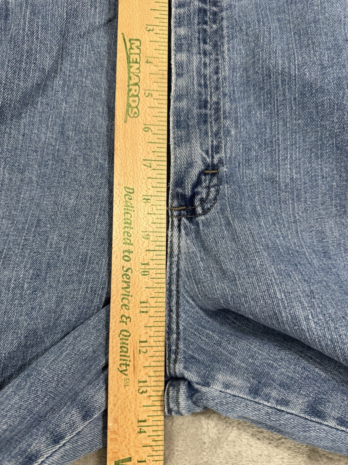 Lee Womens Jeans 16 Short Relaxed Straight Leg High Rise Stretch Light Wash