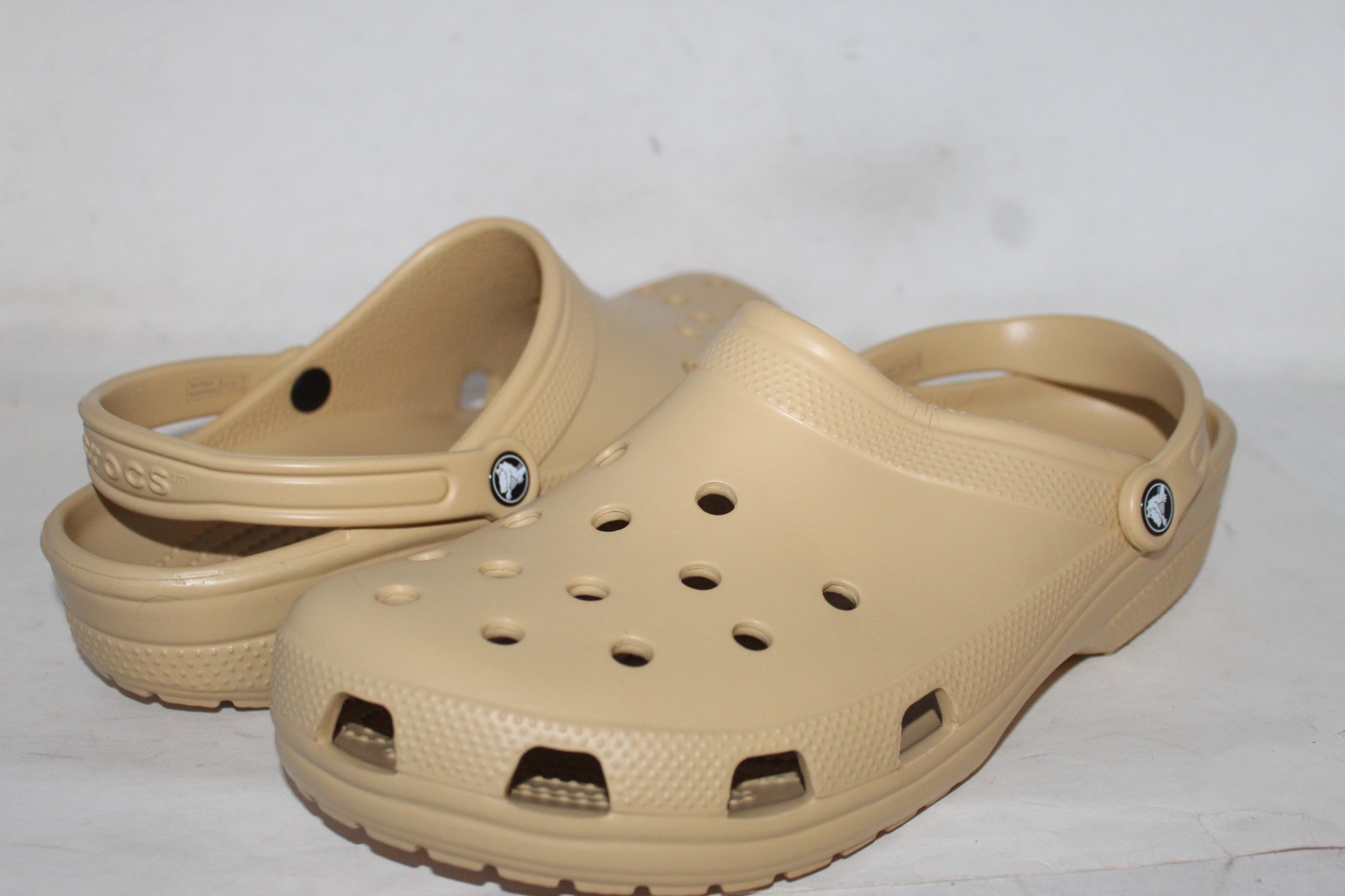 Crocs Men’s Atmosphere Tan Durable Croslite Clogs Size 14