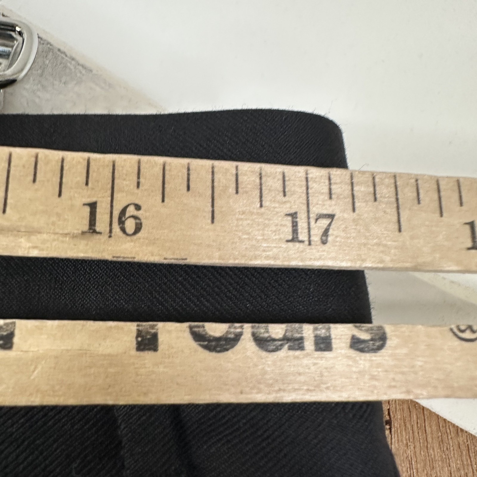 Bespoke Suit Mens 40R Black Solid 2 Button Guabello 130s Fabric Wool Pants 34×29